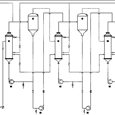 多效強制循環(huán)蒸發(fā)器